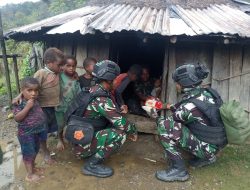 Cari, Dekati Dan Obati’ Itulah Program Kesehatan Door To Door Satgas Yonif RK 115/ML Saat Laksanakan Anjangsana