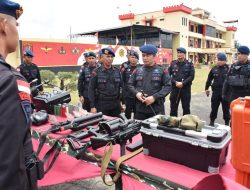 Kunjungan Danpasbrimob II Korps Brimob Polri Untuk Pengecekan Kesiapan Satbrimob Polda Kalbar