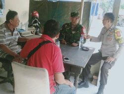 Sinergitas TNI – Polri Wilayah Hukum Polsek Gunungsindur Lakukan Silahturahmi Dan Berikan Pesan Kamtibmas dan Ajak Cegah TPPO