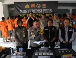 Ungkap Kasus Penyalahgunaan Narkotika Jenis Shabu, Ganja, dan Home Industria jenis Tembakau Sintetis, Sediaan Farmasi, Polres Bogor Amankan 21 Orang Tersangka