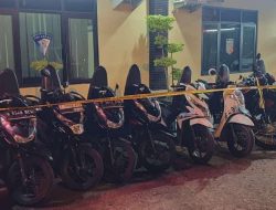 Pihak Kepolisian Amankan Belasan Kendaraan Bermotor Yang di Duga Hasil Curian