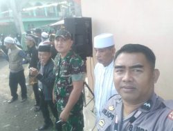 Sinergitas TNI – Polri Wilayah Hukum Polsek Caringin Polres Bogor Sambangi Warga Sampaikan Pesan Kamtibmas