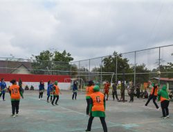 Sambut HUT TNI ke-78, Kodim 1710/Mimika Gelar Turnamen Voli dan Tari Seka