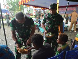 Dandim 1710/Mimika Dampingi Kunjungan Kerja Kaskostrad di Wilayah Timika