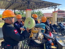 Brimob Kalbar Cek Peralatan Siap Siaga Karhutla