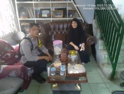 Bhabinkamtibmas Desa Sanja Wilayah Hukum Polsek Citeureup melakukan Monitoring Warga Binaan Dan Berikan Pesan Kamtibmas dan Ajak Cegah TPPO