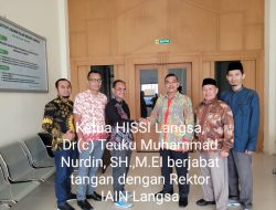 Ketua HISSI Langsa Silaturrahmi Dengan Rektor IAIN Cotkala