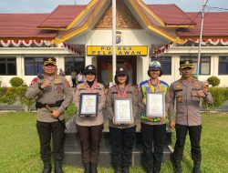 Berikan Penghargaan kepada Personel Berprestasi, Ini Harapan Kapolres Pelalawan