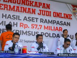 Polda Riau Ungkap Kasus Judi Online Dengan Omset Miliaran Rupiah