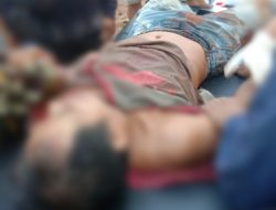 Laka Kerja Antar Motor Vs Dum Truk Terjadi di Lokasi Jalan PT.Sawit Mitra Abadi