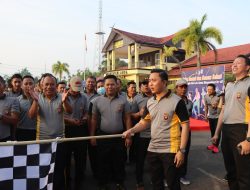 Meriahkan HUT Polantas Ke-68, Polres Ketapang Adakan Jalan Sehat Bersama