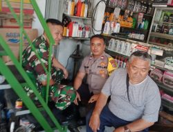 Giat Sinergitas TNI-POLRI Wilayah Hukum Polsek Caringin Dalam Rangka Sambang Ke Warga Desa Muarajaya Ajak Jaga Kamtibmas Dan Cegah TPPO