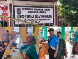Pembagian Cadangan Pangan Pemerintah (CPP) di Desa Tinggarjaya Berjalan lancar