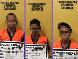 Satreskrim Polres Kampar Tangkap Bos dan Kaki Tangan Judi Togel