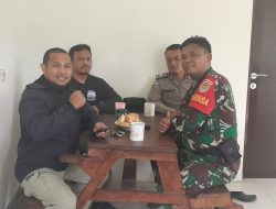 Sinergitas TNI – Polri Wilayah Polsek Cijeruk Silaturahmi Sekaligus Berikan Himbauan Kamtibmas dan Ajak Cegah TPPO