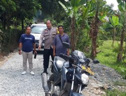 Bhabinkamtibmas Wilayah Hukum Polsek Nanggung Sambangi Warga Desa Curugbitung Kec. Nanggung Kab. Bogor Sampaikan Himbauan Kamtibmas dan Ajak Cegah TPPO