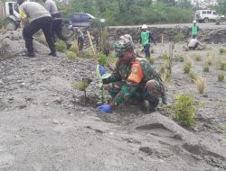 Danramil 1710-03/Kuala Kencana Hadiri Kegiatan Penanaman Pohon