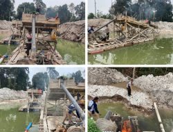Polsek Singingi Tertibkan Empat Unit Rakit PETI di Desa Kebun Lado 