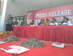 Polda Riau Gagalkan Penyelundupan 41 Kg Sisik Trenggiling