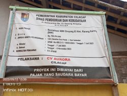 Sekolah Dasar Negeri 03 Ciruyung Kecamatan Karang Pucung Segera di Eksekusi, dilakukan Pembongkaran
