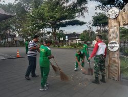 Taman Sasono Krida Menjadi Sasaran Kerja Bakti Babinsa Kelurahan Mangkubumen, Ini Alasannya