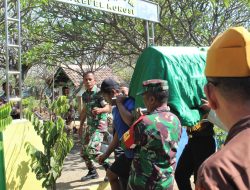 Wujud Belasungkawa, Personel Kodim 0819/Pasuruan Turut Melayat Ke Rumah Duka