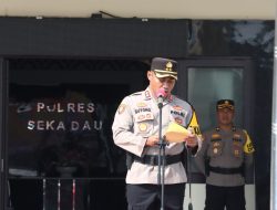 Kapolres Sekadau Pimpin Apel Gelar Pasukan Ops Zebra Kapuas 2023