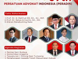 Peringati HUT PERADIN ke-59, Firman Wijaya: Tegakkan Hukum dan Keadilan