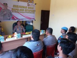 Kapolres Ketapang AKBP Tommy Ferdian, S.I.K, M.Sc.Kunjungan Kerja Ke Polsek Simpang Dua Untuk Berikan Arahan Kepada Seluruh Personil Polsek