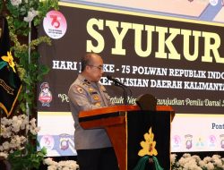 Polda Kalbar Gelar Doa Dan Syukuran Peringati Hari Jadi Polwan Ke-75