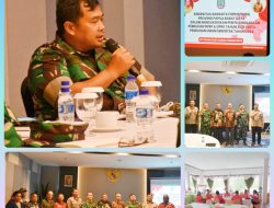 Kasi Intel Kasrem 181/PVT Mengikuti Rapat Sinergitas Anggota Forkopimda Provinsi PBD