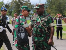 Dandim 1702/JWY Sambut Kunjungan Kerja Danrem 172/PWY