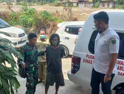 Resahkan Warga, Babinsa Sambaliung Rujuk ODGJ ke RSUD dr. Abdul Rivai