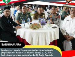 Kepala Penerangan Kodam Iskandar Muda, Hadiri Perayaan HUT Ke-78 RRI di Kota Banda Aceh