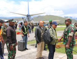 Dandim 1702/Jayawijaya Sambut Kedatangan Tim Wasev Ster Mabes TNI