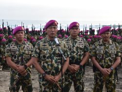 Komandan Pasmar 3 Hadiri Upacara Pembaretan Prajurit Muda Korps Marinir