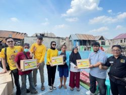 Ketua Umum DPP PEKAT IB Aga Khan.,SH, MH Kirim Bantuan Untuk Korban Kebakaran di Desa Ibul Besar, Ogan Ilir