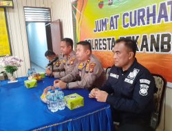 Polresta Pekanbaru Gelar Jumat Curhat di Aula Polsek Limapuluh