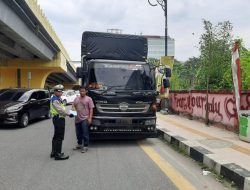 Dishub dan Polisi Bakal Tindak Tegas Truk Bertonase Besar yang Masuk Kota Pekanbaru