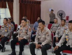 Jelang Operasi Mantap Brata Lancang Kuning 2023, Polres Kuansing Gelar Gladi Posko dan Tactical Floor Game