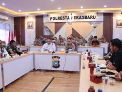 Polresta Pekanbaru Gelar Rapat Koordinasi Penangangan Karhutla
