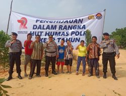 Polresta Pekanbaru Memperingati Hari Jadi Humas Polri Ke 72 dengan Kegiatan Penghijauan