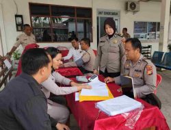 HUT Humas Polri Ke-72, Polres Dumai Gelar  Donor Darah 