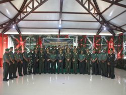 Dandim 1710/Mimika Pimpin Acara Korps Raport Kenaikan Pangkat Prajurit Kodim 1710/Mimika