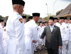 Menhan Prabowo Hadiri Upacara Hari Kesaktian Pancasila