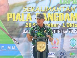 Pangdam Tanjungpura Tutup Kejuaraan Tenis Lapangan Se-Kalimantan Barat
