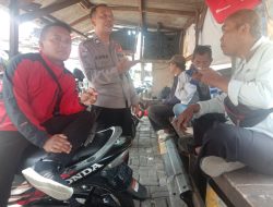 Bhabinkamtibmas Desa Megamendung Wilayah Hukum Polsek Megamendung Laksanakan Giat Sambang Kepada Tukang Ojek Pangkalan Dan Ajak Cegah TPPO