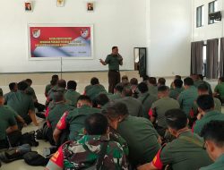Sosialisasi Penggunaan Aplikasi Pelaporan HP Miltreck Ratusan Jajaran Babinsa Ikuti Apel Luar Biasa