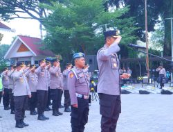 Jelang Pemilu 2024, Kapolresta Pekanbaru Gelar Apel Sarpras Dalam Rangka Operasi Mantap Brata 2023/2024