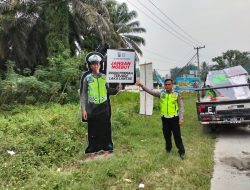 Guna Menciptakan Kamseltibcarlantas yang Kondusif, Satlantas Polres Pelalawan Tebar Polisi Samaran